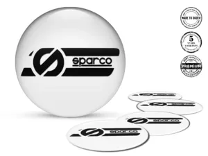 Sparco Pegatinas de Aro para Autos Emblemas de Resina Custom